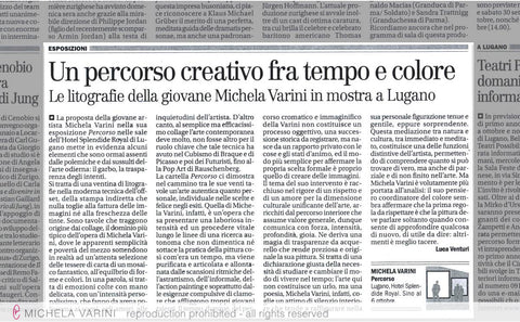 2006 - Corriere del Ticino Michela Varini