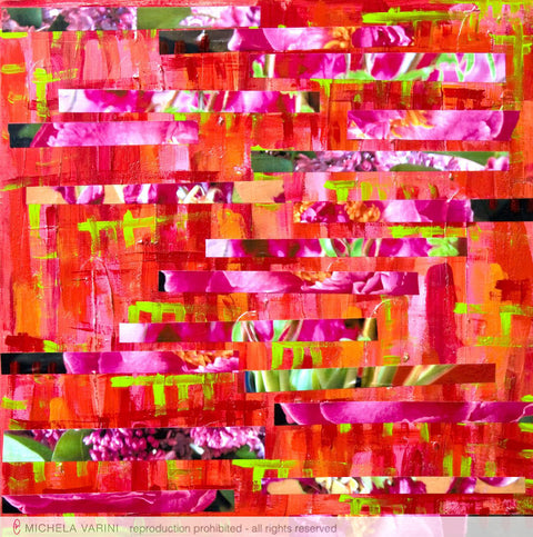 Rosso fuxia rosa verde Michela Varini